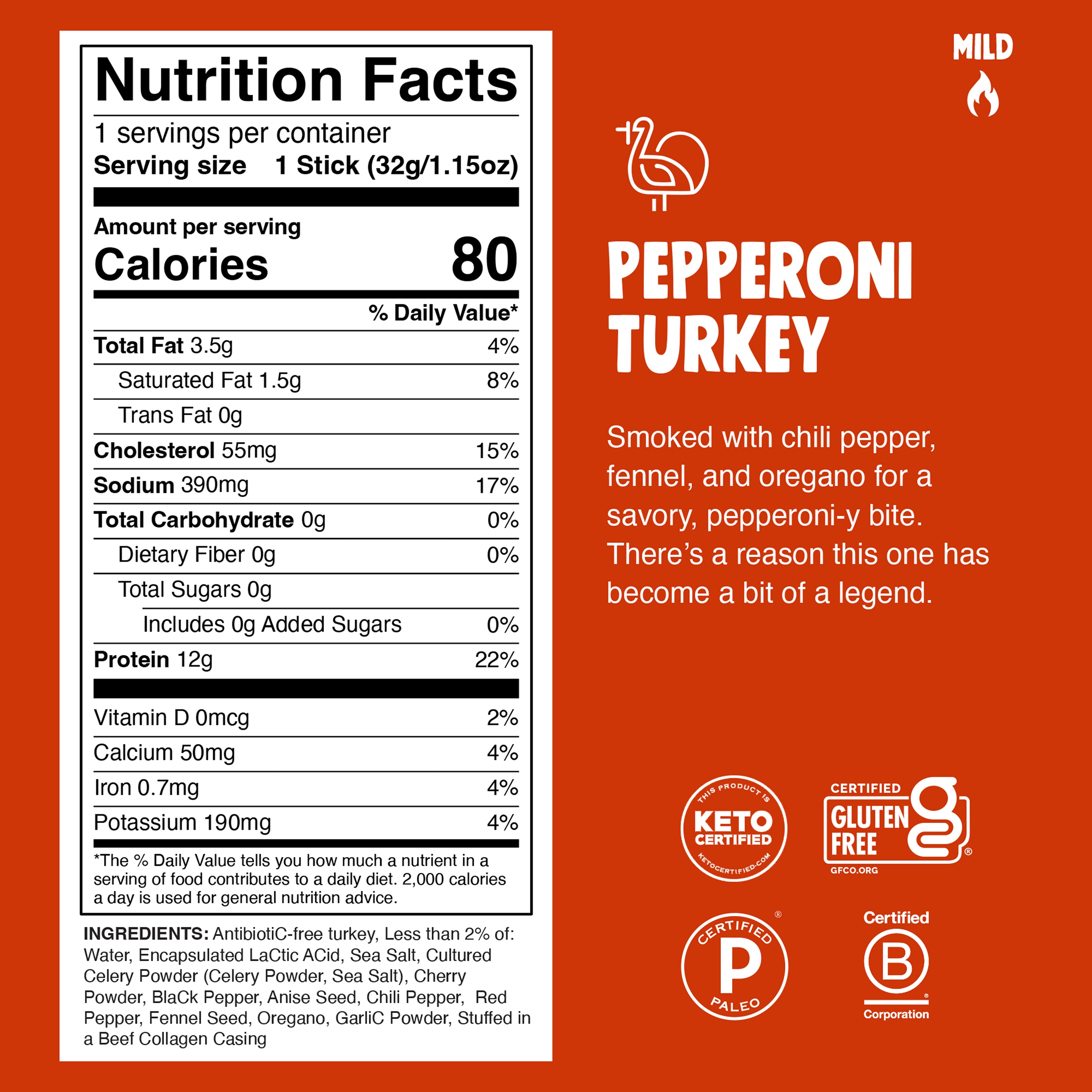 Pepperoni Seasoned Turkey